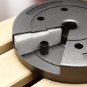Zestaw obciążeń bitumicznych 4x5kg, otwór 51mm - do sztang olimpijskich, REBEL ACTIVE Zestaw obciążeń bitumicznych 4x5kg, otwór 51mm - do sztang olimpijskich, REBEL ACTIVE