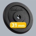 Zestaw obciążeń żeliwnych 2x10kg, otwór 31mm, talerz klasyczny, REBEL ACTIVE Zestaw obciążeń żeliwnych 2x10kg, otwór 31mm, talerz klasyczny, REBEL ACTIVE