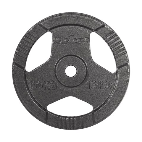 Zestaw obciążeń żeliwnych 2x10kg, otwór 31mm, talerz z uchwytami, REBEL ACTIVE Zestaw obciążeń żeliwnych 2x10kg, otwór 31mm, talerz z uchwytami, REBEL ACTIVE