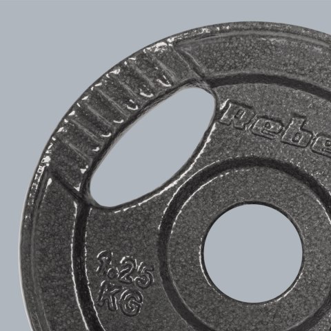 Zestaw obciążeń żeliwnych 4x1.25kg, otwór 31mm, talerz z uchwytami, REBEL ACTIVE Zestaw obciążeń żeliwnych 4x1.25kg, otwór 31mm, talerz z uchwytami, REBEL ACTIVE