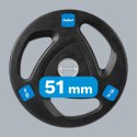 Zestaw obciążeń żeliwnych gumowanych 2x15kg, otwór olimpijski 51mm, REBEL ACTIVE Zestaw obciążeń żeliwnych gumowanych 2x15kg, otwór olimpijski 51mm, REBEL ACTIVE