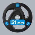Zestaw obciążeń żeliwnych gumowanych 2x20kg, otwór olimpijski 51mm, REBEL ACTIVE Zestaw obciążeń żeliwnych gumowanych 2x20kg, otwór olimpijski 51mm, REBEL ACTIVE