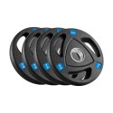 Zestaw obciążeń żeliwnych gumowanych 4x5kg, otwór olimpijski 51mm, REBEL ACTIVE Zestaw obciążeń żeliwnych gumowanych 4x5kg, otwór olimpijski 51mm, REBEL ACTIVE