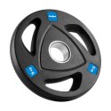 Zestaw obciążeń żeliwnych gumowanych 4x5kg, otwór olimpijski 51mm, REBEL ACTIVE Zestaw obciążeń żeliwnych gumowanych 4x5kg, otwór olimpijski 51mm, REBEL ACTIVE