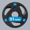 Zestaw obciążeń żeliwnych gumowanych 4x5kg, otwór olimpijski 51mm, REBEL ACTIVE Zestaw obciążeń żeliwnych gumowanych 4x5kg, otwór olimpijski 51mm, REBEL ACTIVE