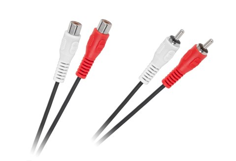 Kabel 2 x RCA wtyk - 2 x RCA gniazdo 10m Kabel 2 x RCA wtyk - 2 x RCA gniazdo 10m