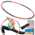 Hula Hop odchudzające koło 95cm, różowe, REBEL ACTIVE Hula Hop odchudzające koło 95cm, różowe, REBEL ACTIVE