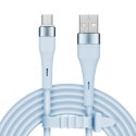 Kabel USB - microUSB 1 m silikonowy niebieski Kruger&Matz Basic Kabel USB - microUSB 1 m silikonowy niebieski Kruger&Matz Basic