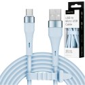 Kabel USB - microUSB 1 m silikonowy niebieski Kruger&Matz Basic Kabel USB - microUSB 1 m silikonowy niebieski Kruger&Matz Basic