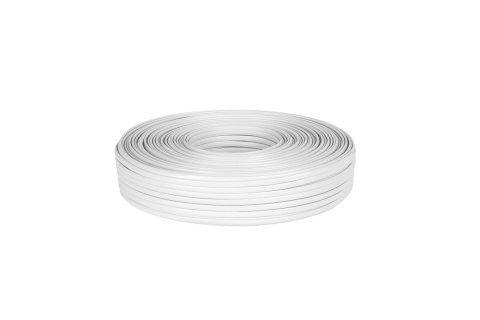 Kabel telefoniczny 2C biały 100m Kabel telefoniczny 2C biały 100m