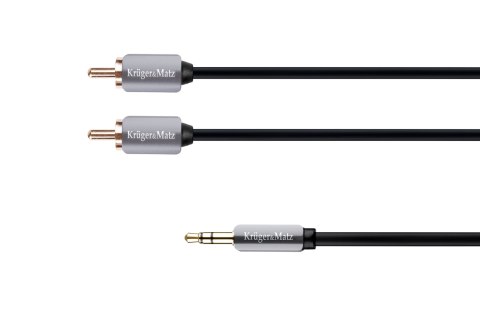Kabel wtyk jack 3.5 - 2RCA stereo 1.8m Kruger&Matz Kabel wtyk jack 3.5 - 2RCA stereo 1.8m Kruger&Matz