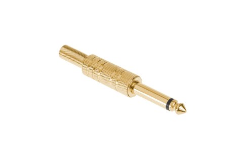 Wtyk Jack 6.3 mono złoty metal Wtyk Jack 6.3 mono złoty metal