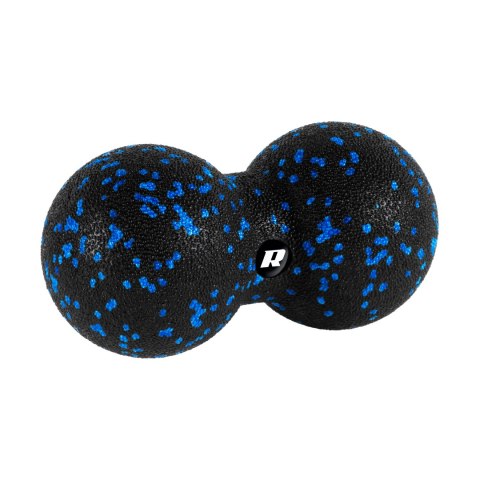 Duoball podwójna piłka do masażu 8cm, kolor czarno-niebieski, materiał EPP, REBEL ACTIVE Duoball podwójna piłka do masażu 8cm, kolor czarno-niebieski, materiał EPP, REBEL ACTIVE