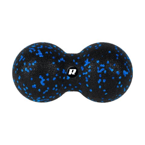 Duoball podwójna piłka do masażu 8cm, kolor czarno-niebieski, materiał EPP, REBEL ACTIVE Duoball podwójna piłka do masażu 8cm, kolor czarno-niebieski, materiał EPP, REBEL ACTIVE