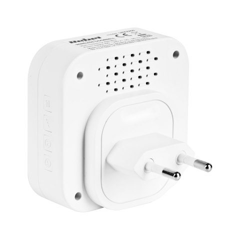 Dzwonek bezprzewodowy do drzwi Rebel z wtyczką 230V (36 melodii, 2 gniazda USB) Dzwonek bezprzewodowy do drzwi Rebel z wtyczką 230V (36 melodii, 2 gniazda USB)