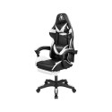 Fotel gamingowy Kruger&Matz GX-150 Czarno-biały Fotel gamingowy Kruger&Matz GX-150 Czarno-biały