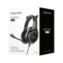 Gamingowe słuchawki nauszne dla dzieci Kruger&Matz Gamer Kids, kolor czarny Gamingowe słuchawki nauszne dla dzieci Kruger&Matz Gamer Kids, kolor czarny