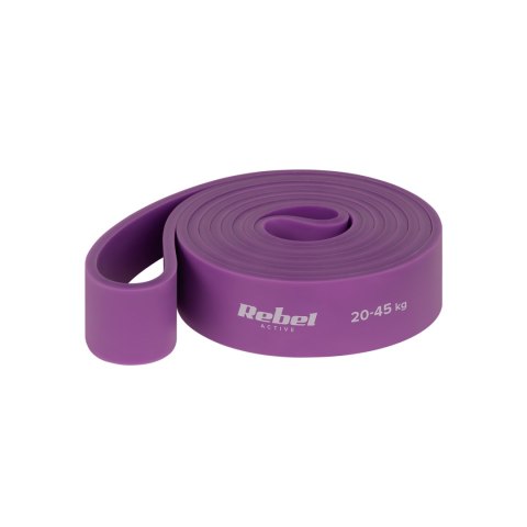 Guma do ćwiczeń lateksowa - Power Band PL-4, fioletowa 20-45 kg REBEL ACTIVE Guma do ćwiczeń lateksowa - Power Band PL-4, fioletowa 20-45 kg REBEL ACTIVE
