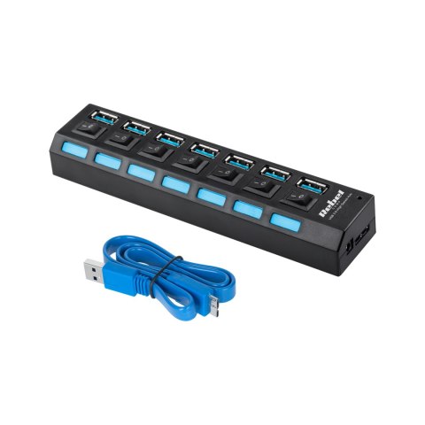 HUB USB 3.0 7 portowy Rebel HUB USB 3.0 7 portowy Rebel