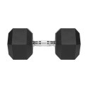 Hantel żeliwny gumowany HEX 32,5 kg REBEL ACTIVE Hantel żeliwny gumowany HEX 32,5 kg REBEL ACTIVE
