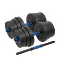 Hantle bitumiczne regulowane z łącznikiem 2x15kg REBEL ACTIVE Hantle bitumiczne regulowane z łącznikiem 2x15kg REBEL ACTIVE