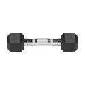 Hantle żeliwne gumowane HEX 2x2 kg REBEL ACTIVE Hantle żeliwne gumowane HEX 2x2 kg REBEL ACTIVE