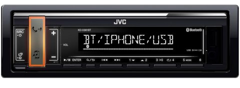 JVC KDX-361BT Radio samochodowe BT, USB, FM JVC KDX-361BT Radio samochodowe BT, USB, FM
