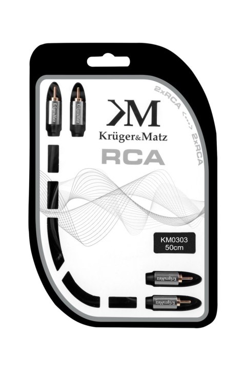 Kabel 2RCA-2RCA 0.5m Kruger&Matz Kabel 2RCA-2RCA 0.5m Kruger&Matz