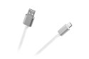 Kabel USB - micro USB M-Life nylon biały 1m Kabel USB - micro USB M-Life nylon biały 1m