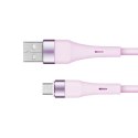 Kabel USB - microUSB 1 m silikonowy różowy Kruger&Matz Basic Kabel USB - microUSB 1 m silikonowy różowy Kruger&Matz Basic