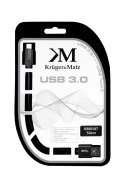 Kabel USB wtyk 3.0 - wtyk typu C 5 Gbps 0,5m Kruger&Matz Kabel USB wtyk 3.0 - wtyk typu C 5 Gbps 0,5m Kruger&Matz
