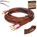Kabel głośnikowy 5.0 m Kruger&Matz (wtyki banan) Kabel głośnikowy 5.0 m Kruger&Matz (wtyki banan)