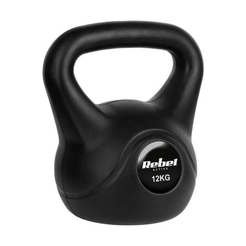 Kettlebell bitumiczny 12 kg REBEL ACTIVE Kettlebell bitumiczny 12 kg REBEL ACTIVE