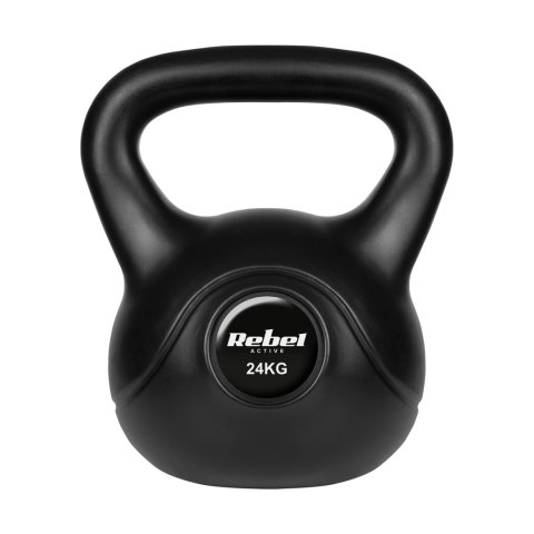 Kettlebell bitumiczny 24 kg REBEL ACTIVE Kettlebell bitumiczny 24 kg REBEL ACTIVE