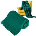 Koc polarowy 150x200 cm TEESA - zielony Koc polarowy 150x200 cm TEESA - zielony