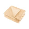 Koc polarowy 200x220 cm TEESA - kremowy Koc polarowy 200x220 cm TEESA - kremowy