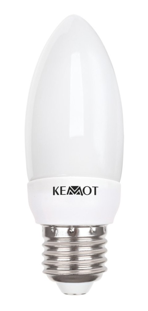 Kompaktowa lampa fluorescencyjna (Świetlówka) świeca 7W, E27, 2700K Kompaktowa lampa fluorescencyjna (Świetlówka) świeca 7W, E27, 2700K