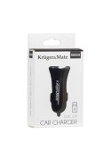 Ładowarka samochodowa Kruger&Matz 2xUSB 2400 mA czarna Ładowarka samochodowa Kruger&Matz 2xUSB 2400 mA czarna