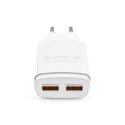 Ładowarka sieciowa dual USB + kabel Typu C 2400 mA Ładowarka sieciowa dual USB + kabel Typu C 2400 mA