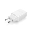 Ładowarka sieciowa dual USB + kabel Typu C 2400 mA Ładowarka sieciowa dual USB + kabel Typu C 2400 mA