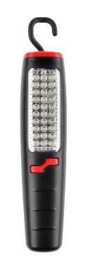 Lampa warsztatowa 30+7 LED z ładowarką sieciową i samochodową Lampa warsztatowa 30+7 LED z ładowarką sieciową i samochodową