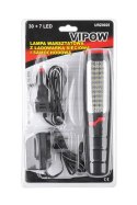 Lampa warsztatowa 30+7 LED z ładowarką sieciową i samochodową Lampa warsztatowa 30+7 LED z ładowarką sieciową i samochodową