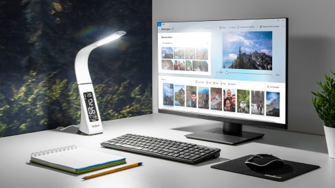 Lampka REBEL Led na biurko (zegar, datownik, temperatura) Lampka REBEL Led na biurko (zegar, datownik, temperatura)