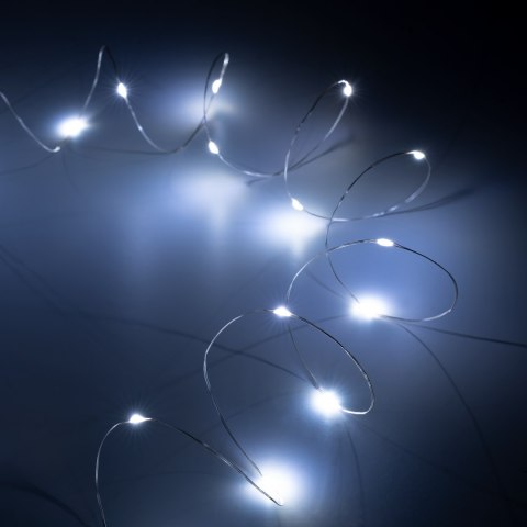 Lampki świateczne - 20mini LED- zimne białe Lampki świateczne - 20mini LED- zimne białe