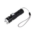 Latarka aluminiowa 3W (ZOOM, wtyk USB) Latarka aluminiowa 3W (ZOOM, wtyk USB)
