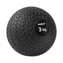 Mała piłka lekarska do ćwiczeń rehabilitacyjna Slam Ball 23cm 3kg, REBEL ACTIVE Mała piłka lekarska do ćwiczeń rehabilitacyjna Slam Ball 23cm 3kg, REBEL ACTIVE