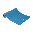 Mata gimnastyczna do ćwiczeń joga, pilates, fitness, 183x61cm, grubość 1cm, materiał NBR, niebieska, REBEL ACTIVE Mata gimnastyczna do ćwiczeń joga, pilates, fitness, 183x61cm, grubość 1cm, materiał NBR, niebieska, REBEL ACTIVE